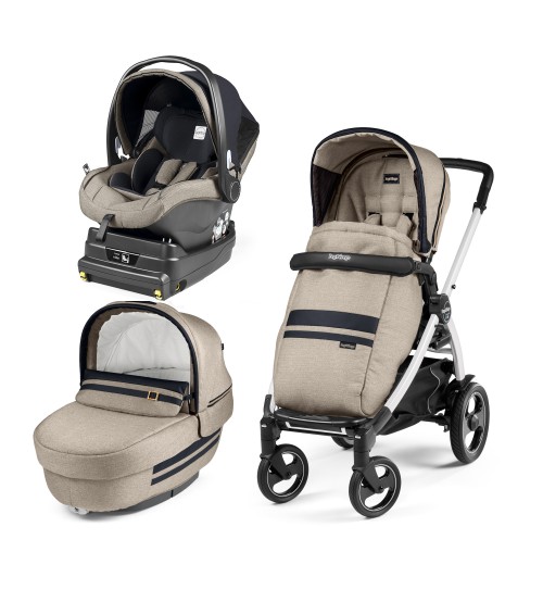 Carucior 3 in 1 peg perego book plus 51 s titania white i-size luxe class beige