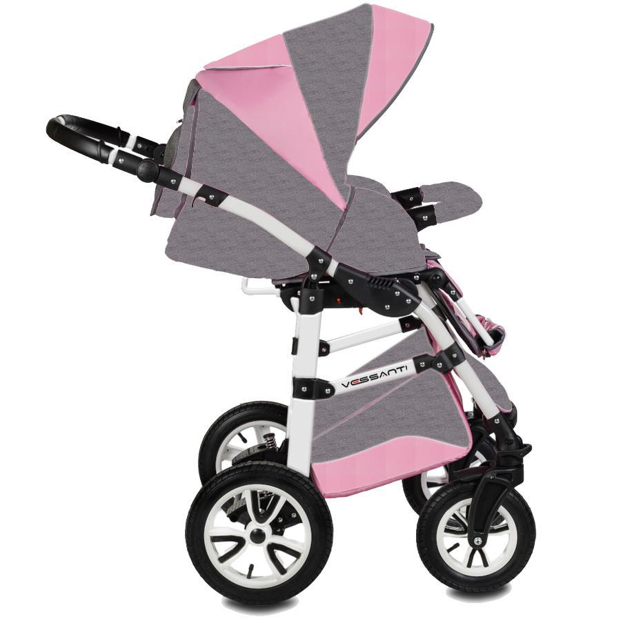 Carucior Flamingo 3 in 1 Easy Drive Vessanti GrayPink