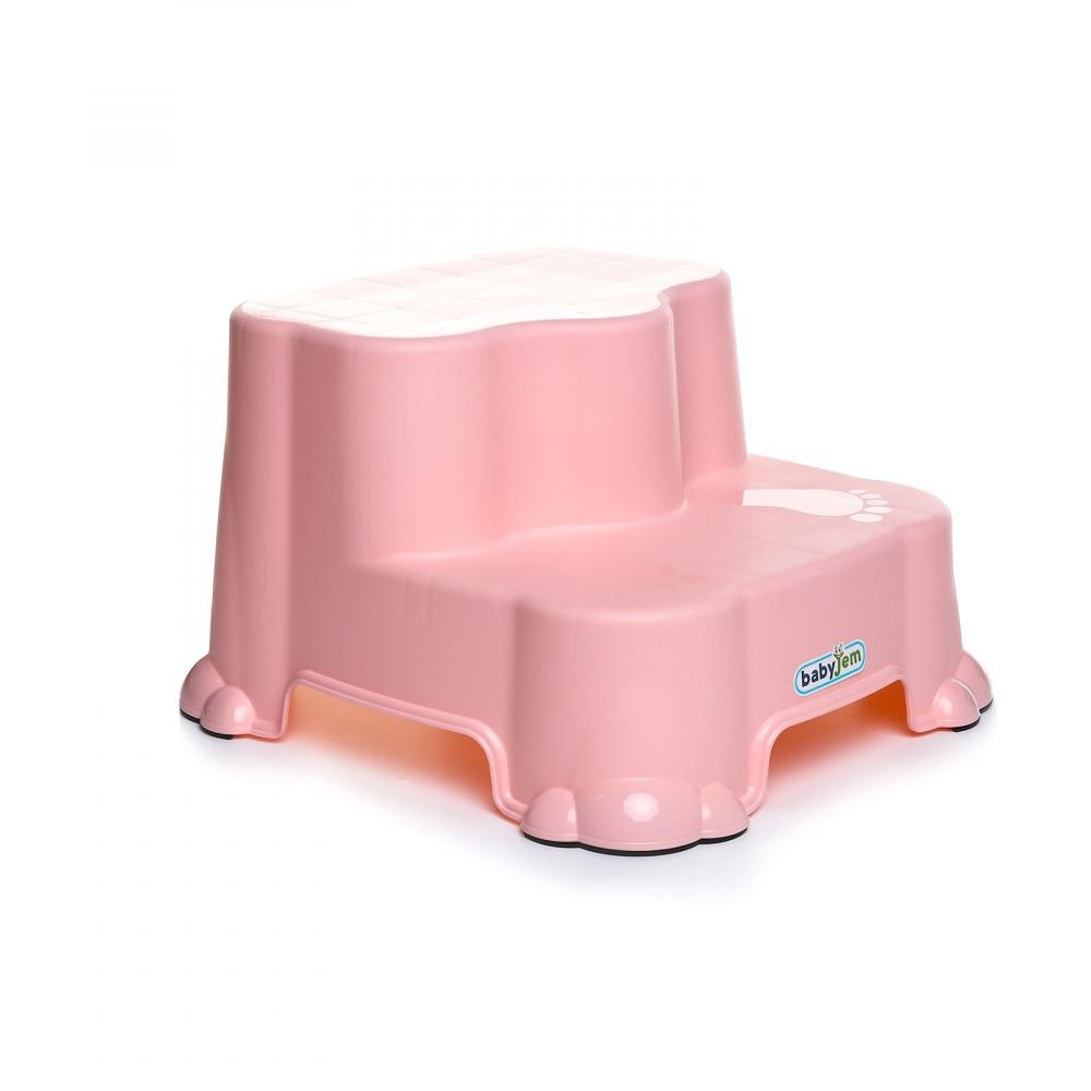 Inaltator cu doua trepte BabyJem Step Stool Roz - 1 | YEO