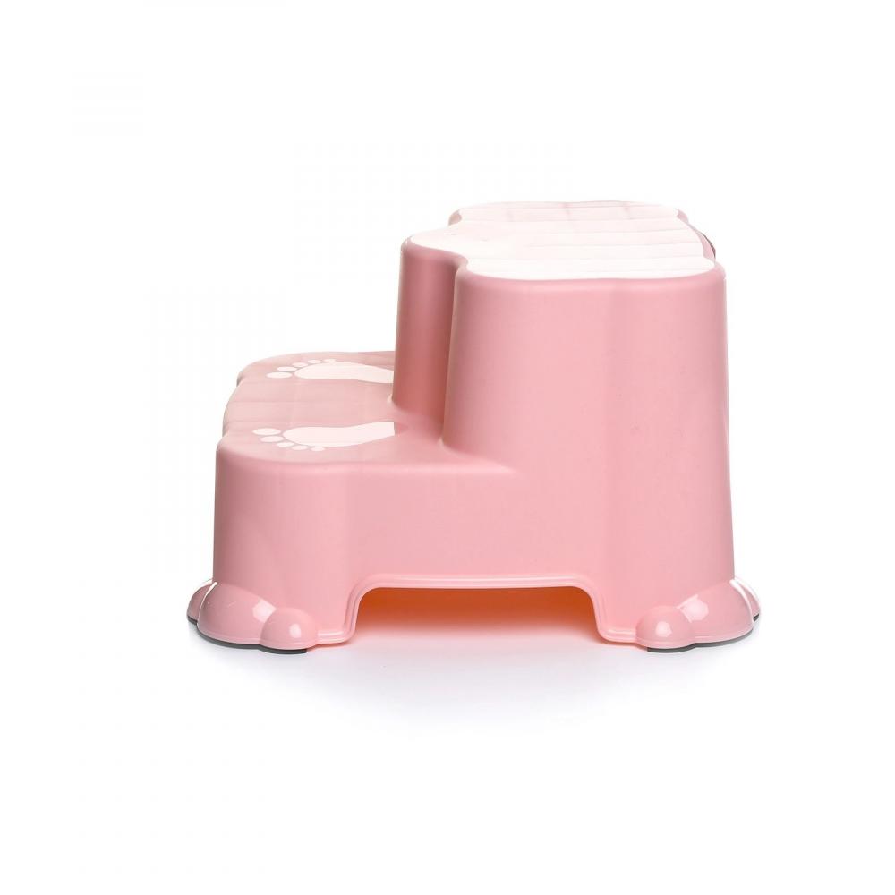 Inaltator cu doua trepte BabyJem Step Stool Roz - 2 | YEO