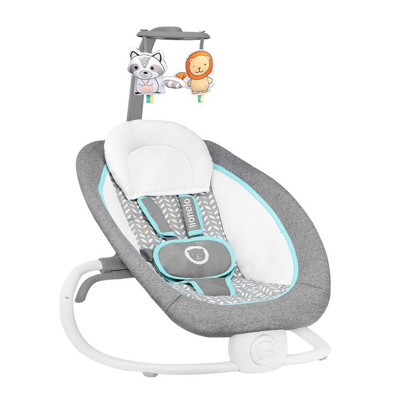 Fotoliu balansoar pliabil pascal grey scandi lionelo