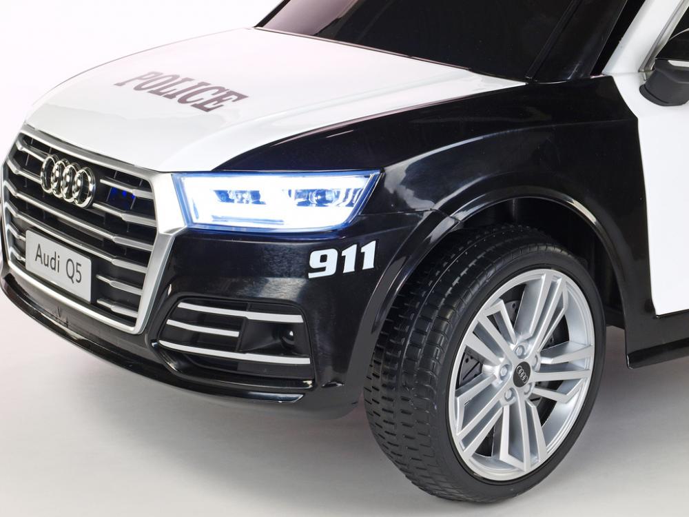 Masinuta electrica Audi Q5 Police cu roti cauciuc - 2