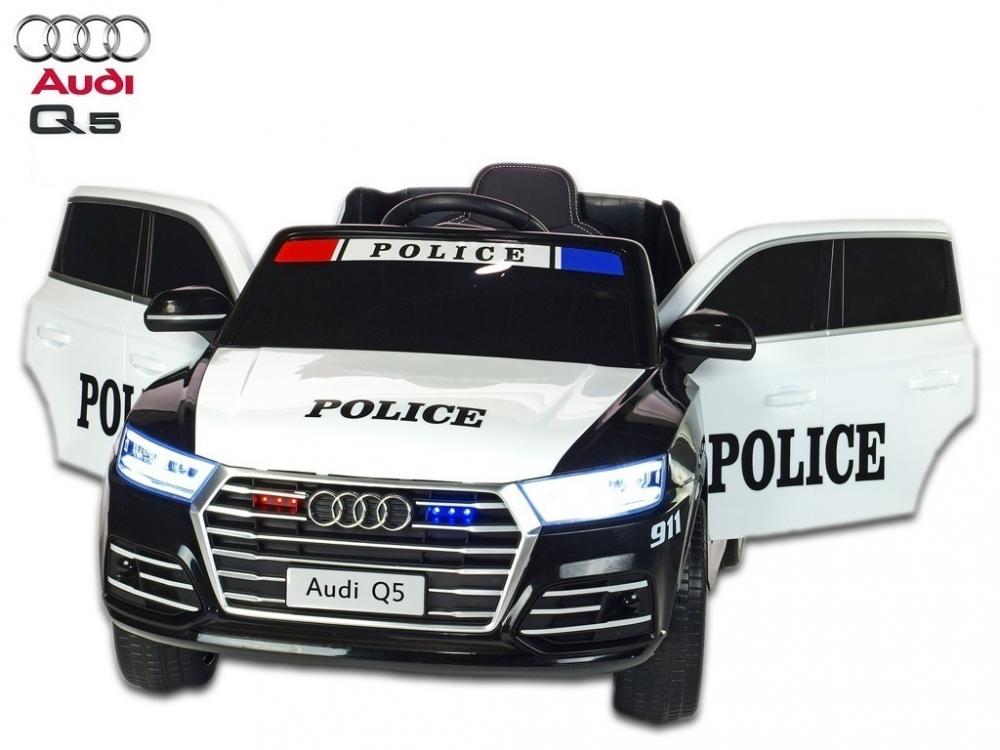Masinuta electrica Audi Q5 Police cu roti cauciuc - 7