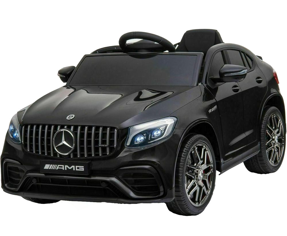 Masinuta electrica Mercedes Benz GLC 63 Negru cu roti din cauciuc - 2