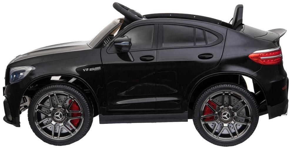 Masinuta electrica Mercedes Benz GLC 63 Negru cu roti din cauciuc - 6