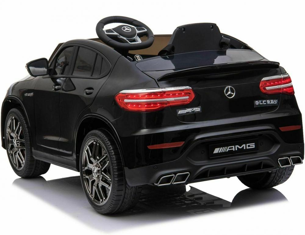 Masinuta electrica Mercedes Benz GLC 63 Negru cu roti din cauciuc - 7