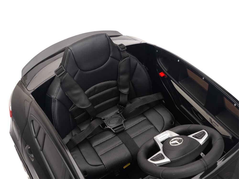 Masinuta electrica Mercedes Benz GLC 63 Negru cu roti din cauciuc - 9