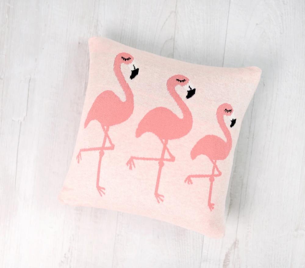 Perna decor bumbac Flamingo Roz - 2
