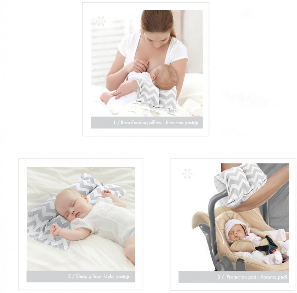 Pernuta pentru bebelusi multifunctionala waves grey