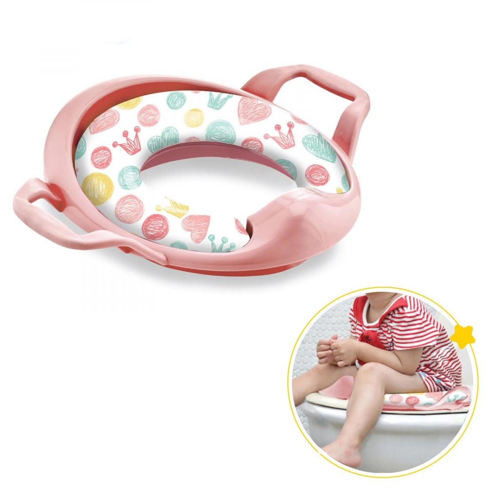 Reductor moale pentru toaleta BabyJem Princess Pink - 1 | YEO