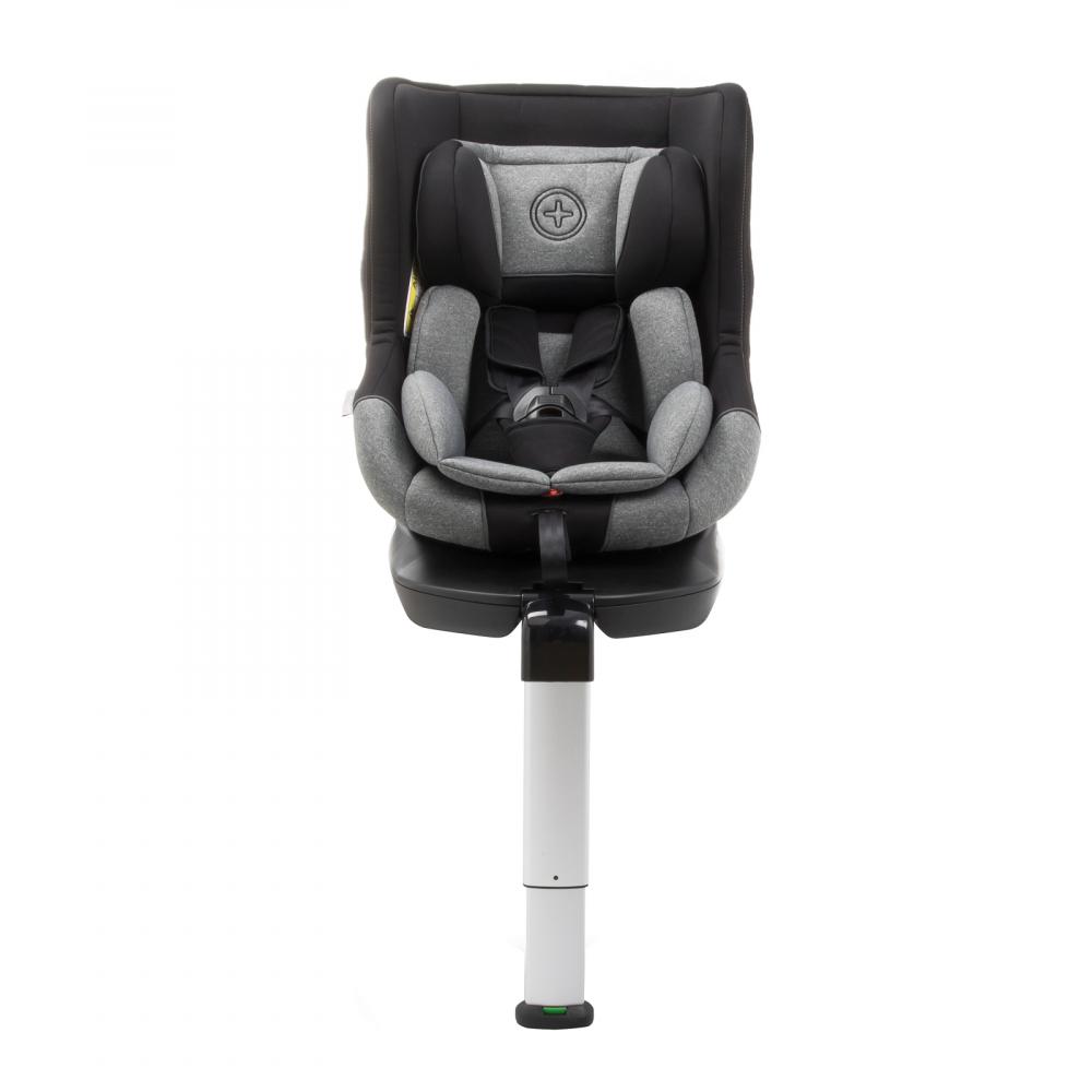 Scaun auto Babyauto Lennox isofix rotatie 360 grade picior suport 0-18 kg negru-gri - 7