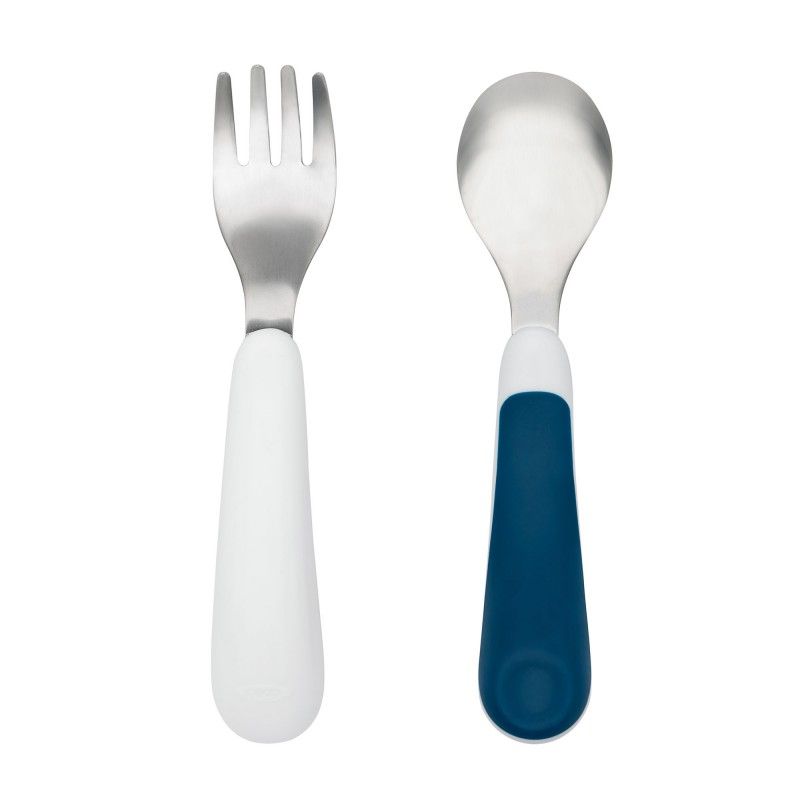 Set furculita si lingurita copii navy