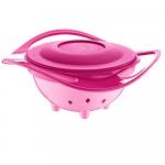 Bol multifunctional cu capac si rotire 360 grade Amazing Bowl Pink