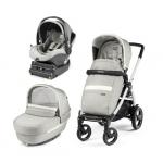 Carucior 3 in 1 Peg Perego Book Plus 51 S Titania White i-Size Luxe Pure