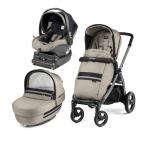 Carucior 3 in 1 Peg Perego Book Plus S Titania i-Size Luxe Ecru