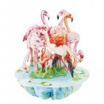Felicitare 3D Pirouettes Santoro Flamingo