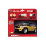 Kit constructie Airfix masina MINI Cooper S Starter Set Yellow 1:32