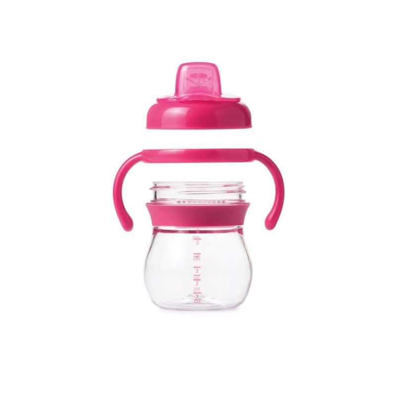 Cana tranzitie anticurgere cu varf moale pink 150 ml