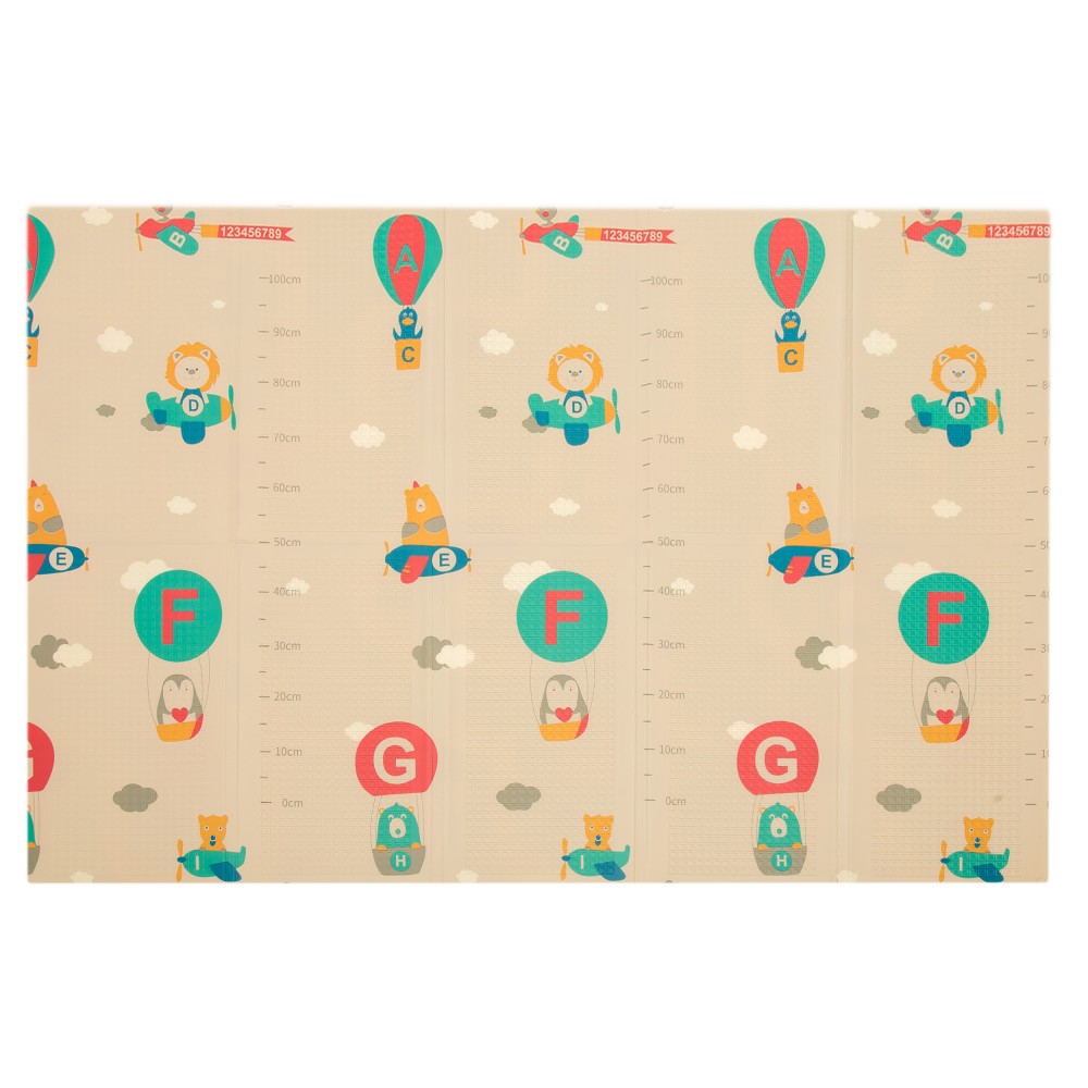 Covoras de joaca pliabil cu 2 fete city of cars babykit
