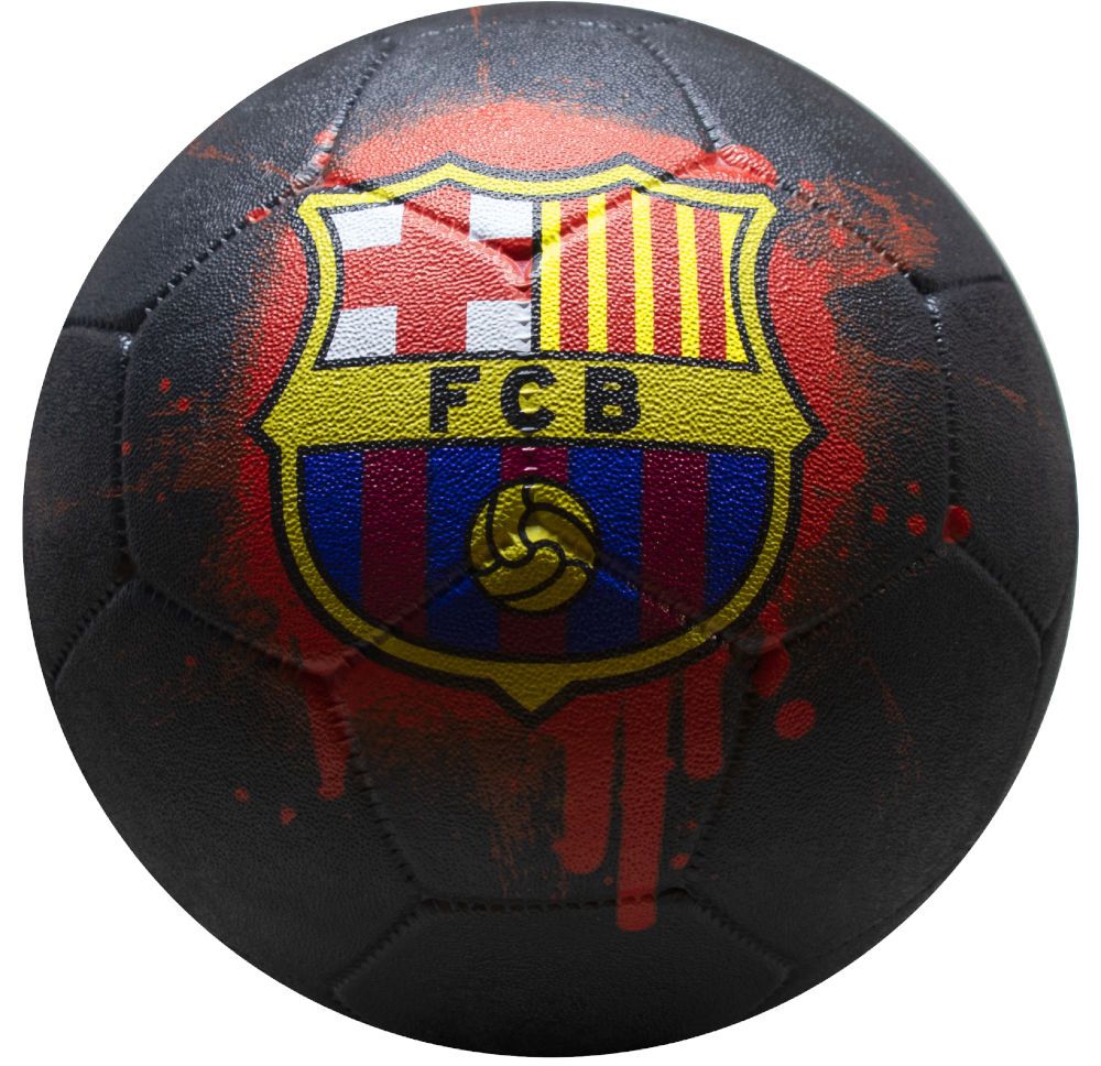 Minge FC Barcelona Streetball Logo Grafitti neagra marimea 5 - 1