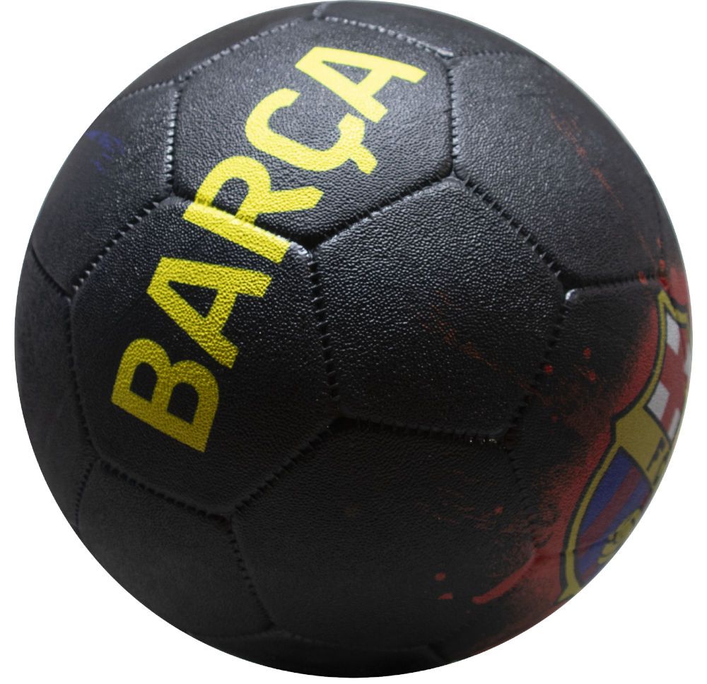 Minge FC Barcelona Streetball Logo Grafitti neagra marimea 5