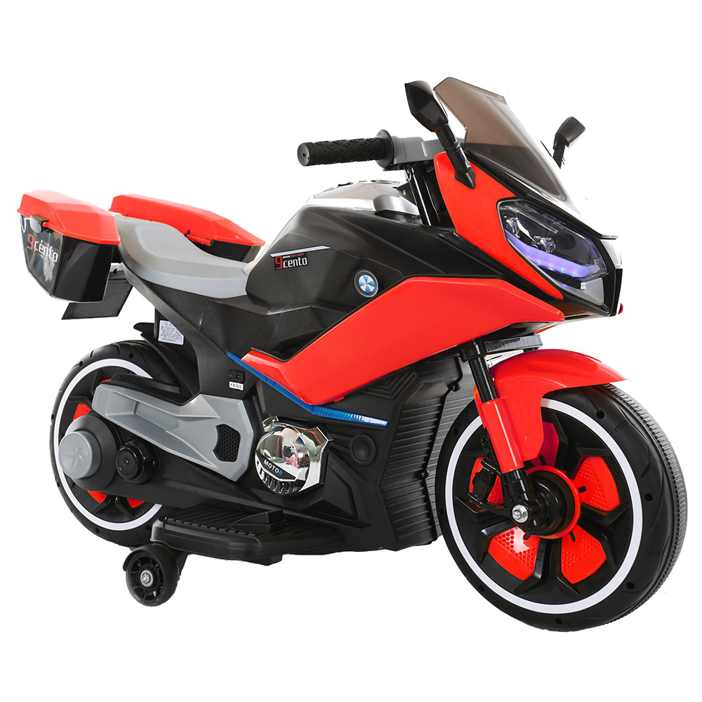 Motocicleta electrica cu lumini led nepal red