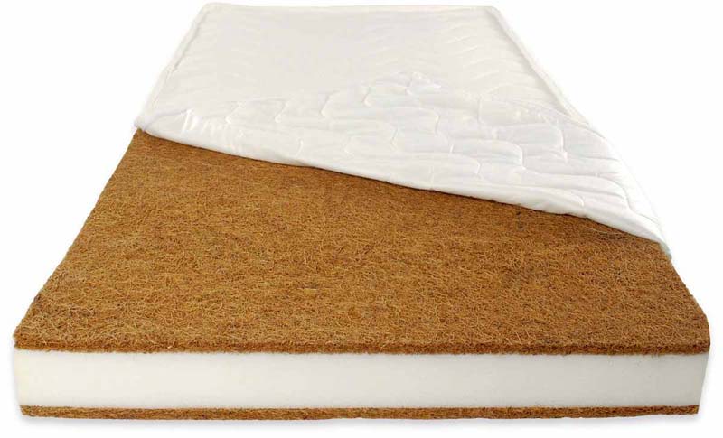 Patut din lemn paula alb + saltea comfort 14 cm