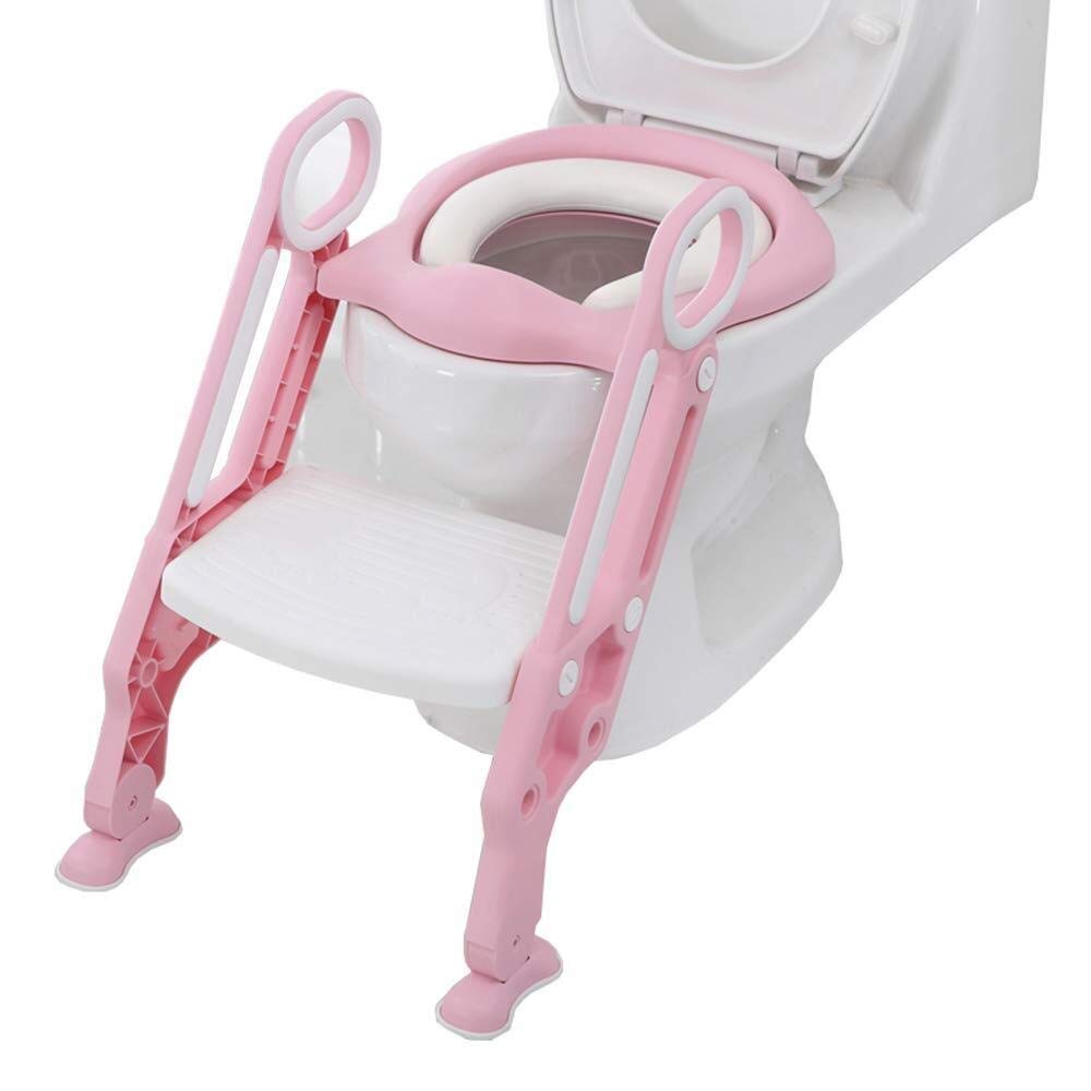 Reductor toaleta cu scara stair potty pink