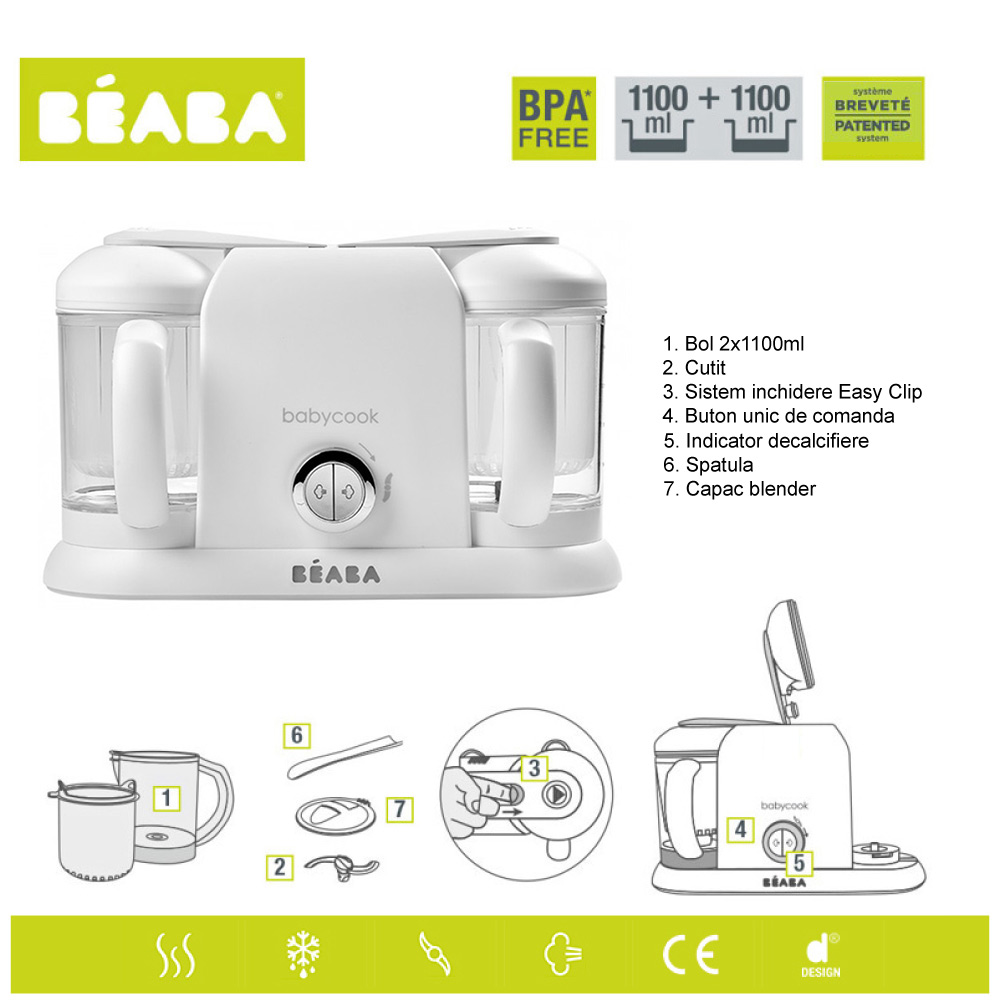 Robot Babycook Plus White Silver - 4 | YEO