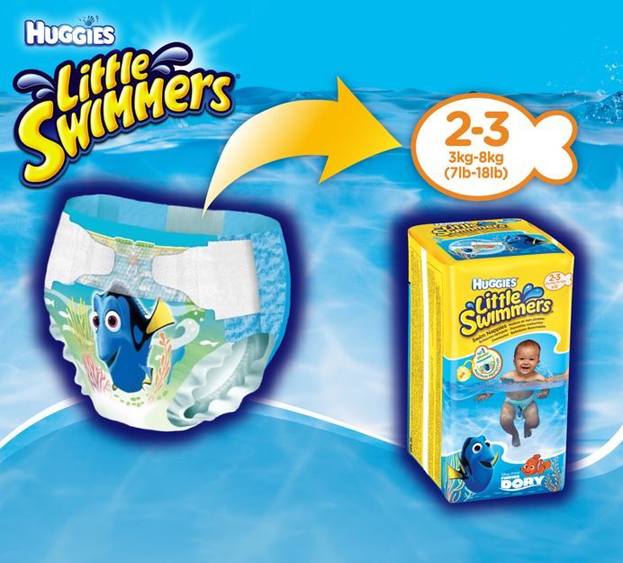 Scutece-chilotel pentru apa Huggies Little Swimmers 5-6 12-18 Kg 11 buc - 2 | YEO