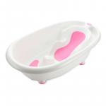 Cadita ergonomica cu reductor incorporat si termometru Little Mom DouDou Pink
