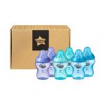 Set biberoane ONL Baieti Tommee Tippee 260 ml 6 buc 0luni+ Multicolor