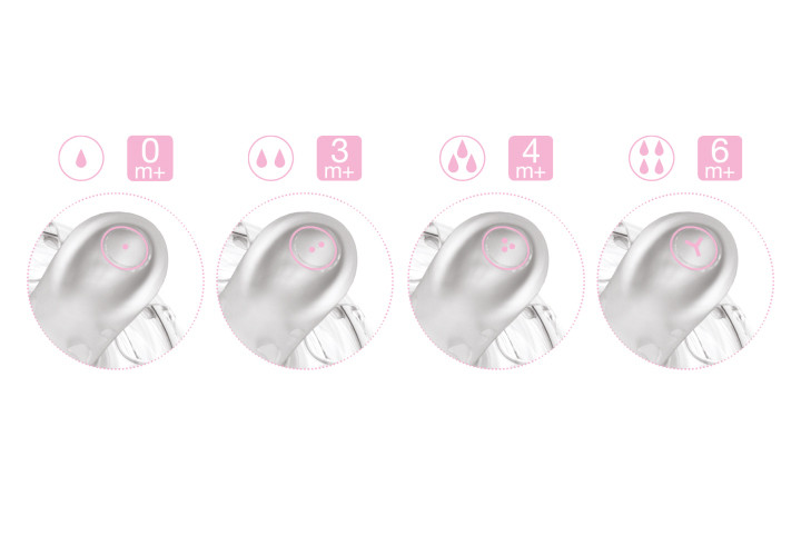 Biberon 150 ml nuvita mimic collection pink 6011