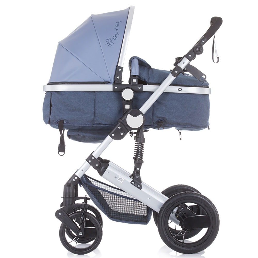 Carucior transformabil 2 in 1 chipolino terra blue linen