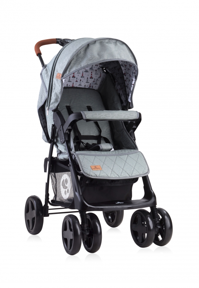 Carucior sport Ines cu husa de picioare Dark Grey Lighthouse