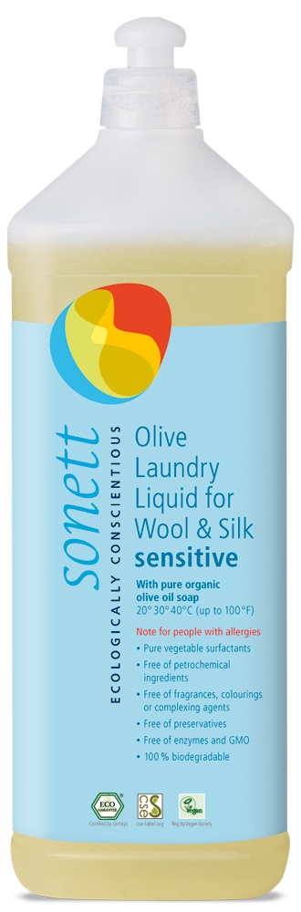 Detergent ecologic lichid pentru lana si matase neutru 1L Sonett