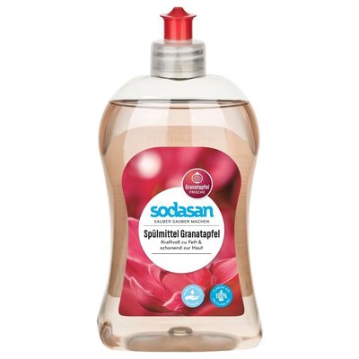 Detergent vase lichid bio rodie 500ml Sodasan 500ml imagine noua responsabilitatesociala.ro