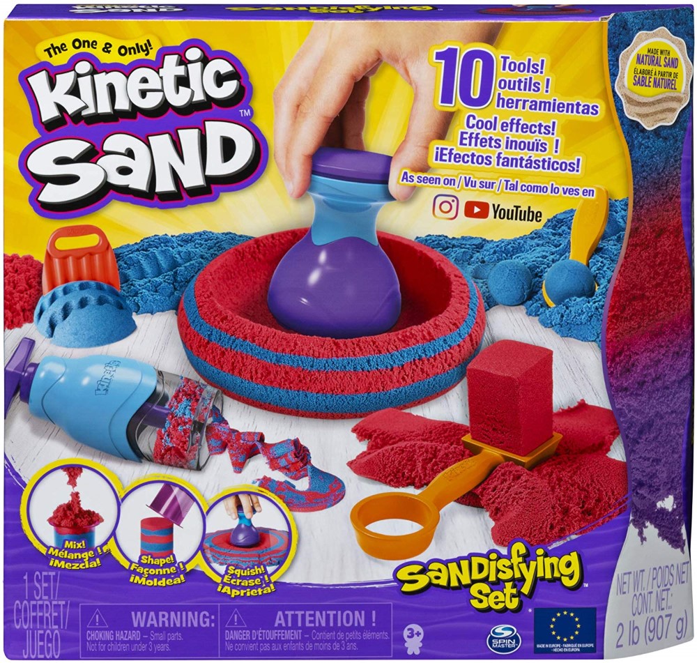 Set Sandtastic cu 10 accesorii si nisip