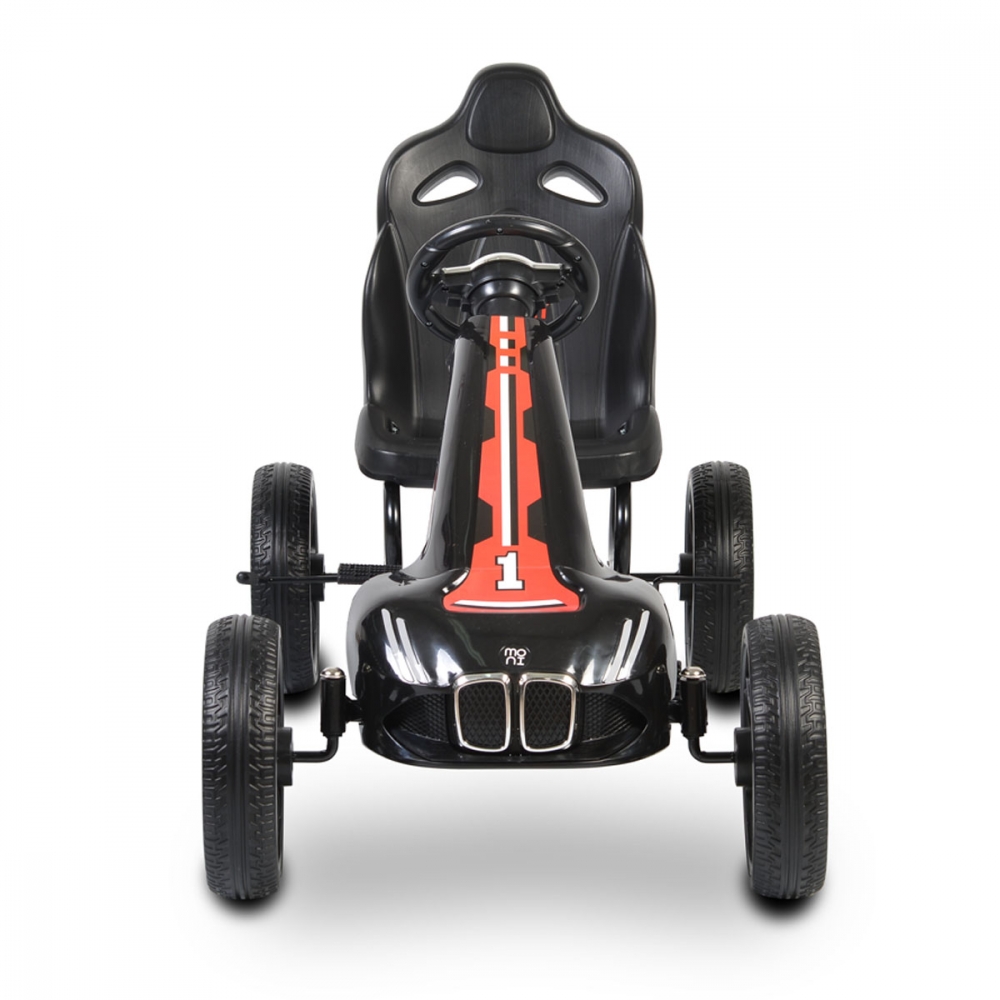 Kart cu pedale si roti din cauciuc EVA Monte Carlo Black MONI imagine noua responsabilitatesociala.ro