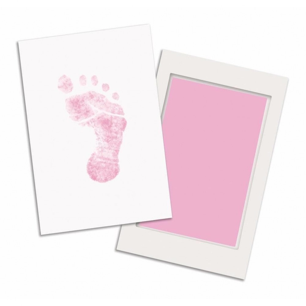 Kit amprenta cu cerneala pentru piciorus roz Pearhead - 1