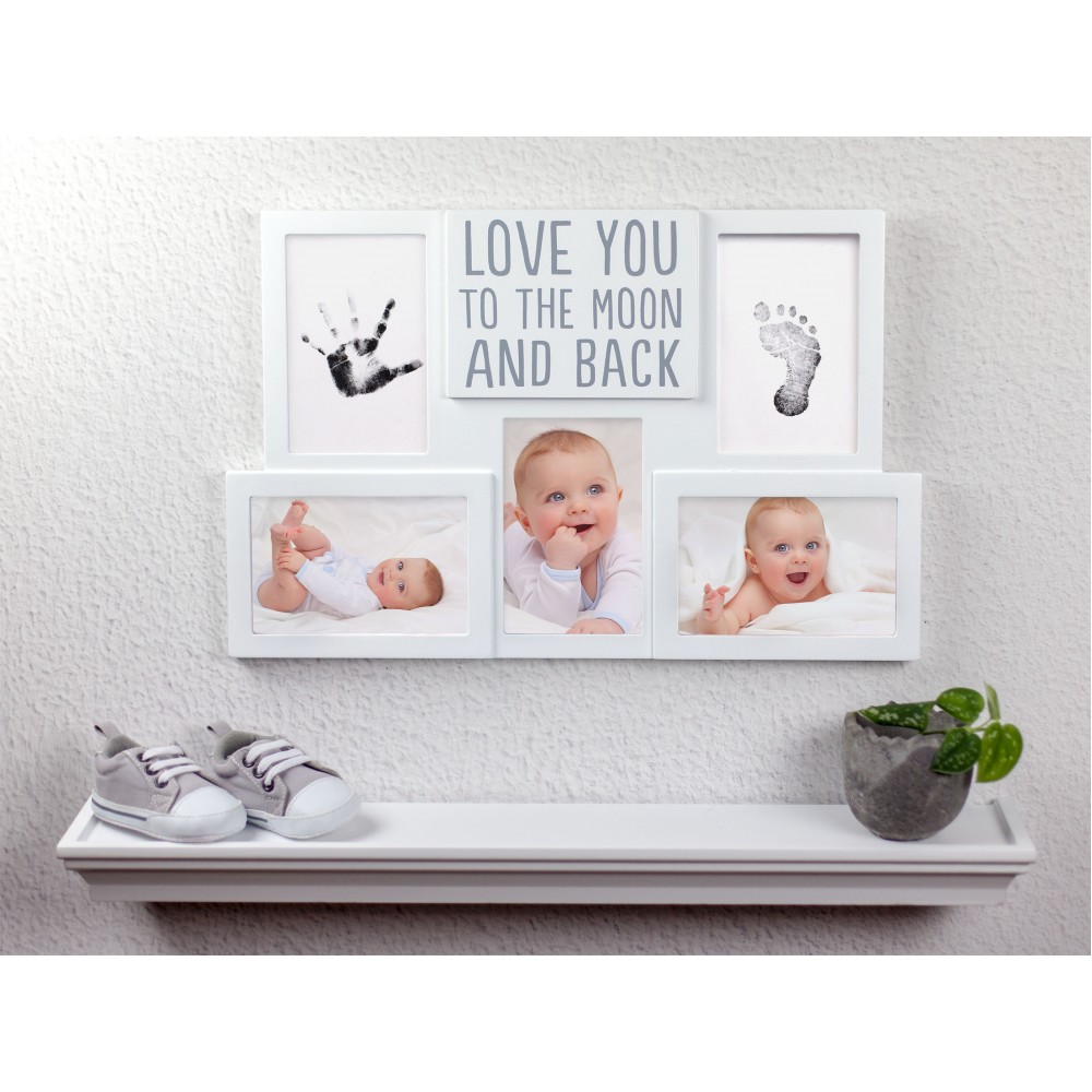 Kit rama foto amprente cerneala love you to the moon and back pearhead