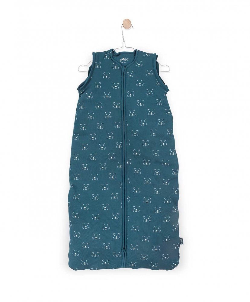 Sac de dormit bebe jollein little lion 110 cm bumbac turcoaz