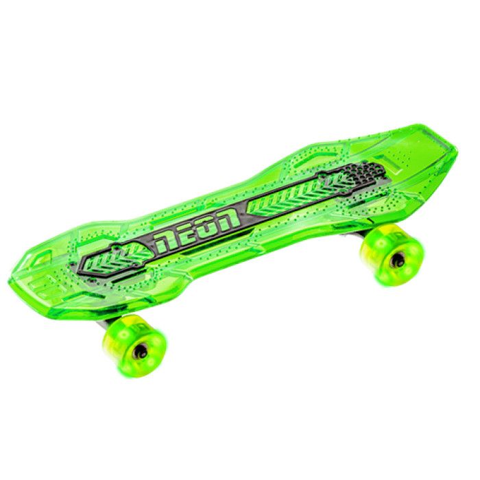 Skateboard Neon Cruzer Yvolution cu led Verde