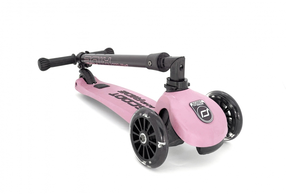 Trotineta copii pliabila cu roti luminoase Scoot Ride HighwayKick 3 Rose - 1 | YEO