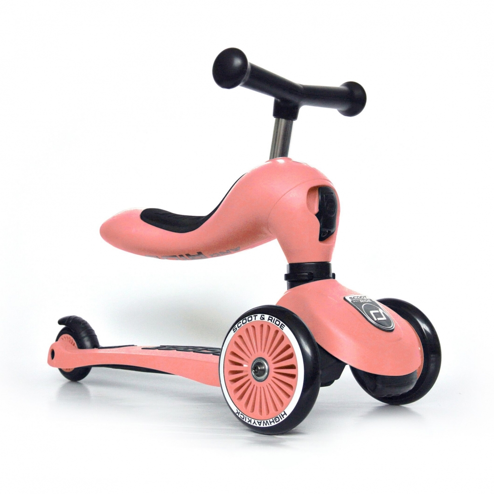 Trotineta Copii Transformabila 2 In 1 Scoot Ride Highwaykick 1 Peach