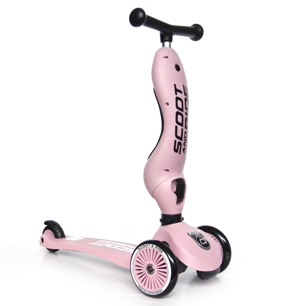 Trotineta Copii Transformabila 2 In 1 Scoot Ride Highwaykick 1 Rose