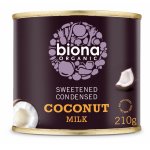 Lapte de cocos condensat bio 210g Biona