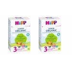 Pachet 2 x Lapte praf Hipp 3 Organic Junior 1+ pentru copii in crestere 500g