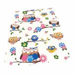 Set aparatori laterale cu imprimeuri pentru patut de 120x60 cm inaltime 60 cm