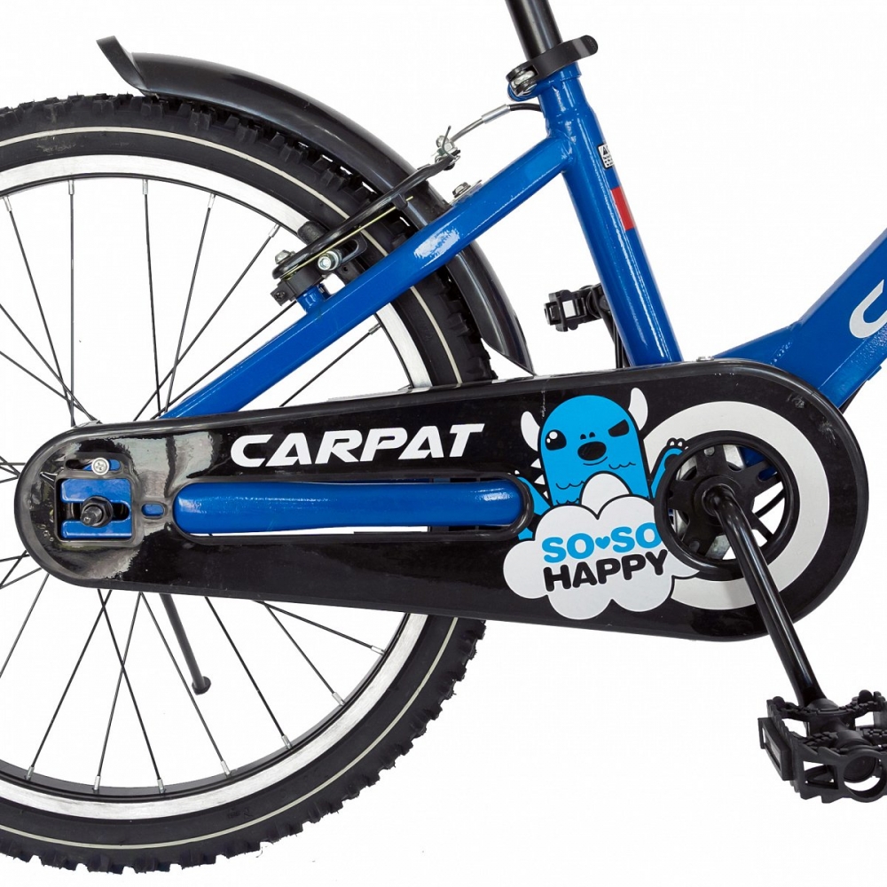 Bicicleta Carpat C2001C 20 V-Brake cu cosulet 7-10 ani albastrunegru - 1